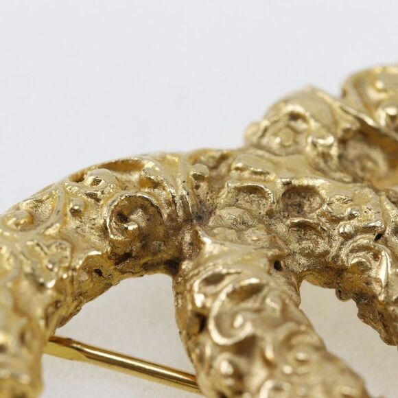 Chanel Coco Mark Brooch Gold Plated 93A - Picture 3 of 5